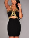 Rochie cu Aplicatii Aurii LC21953.2 Rochie cu Aplicatii Aurii LC21953.2